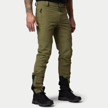 Beyond Nordic Sweden BN012 olivové pánské lehké oudoor kalhoty, stretch H2O