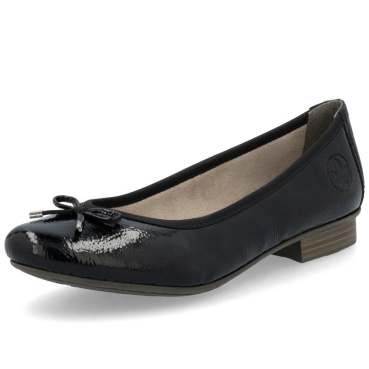 RIEKER 51950-00 černé dámské baleríny