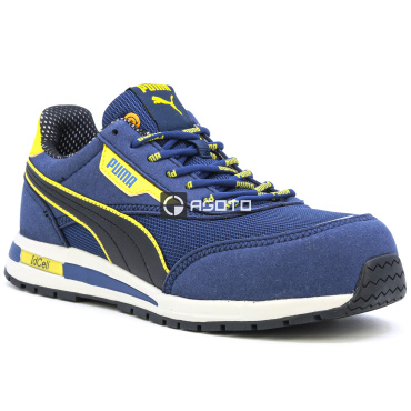 PUMA Rider Blue Low S1 modrá pánská pracovní obuv