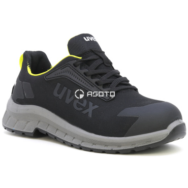 UVEX Trend 2 low S3S černá pánská kožená lehká a pohodlná pracovní obuv šíře 11