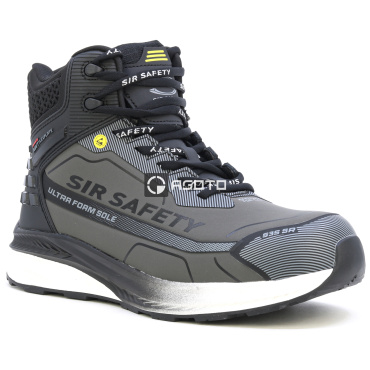 SIR Journey S3 Black/Grey šedá pánská pracovní obuv