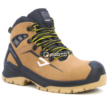 BICAP Leopard Mid S3 béžová pánská pracovní obuv + ventilační systém Pro Air