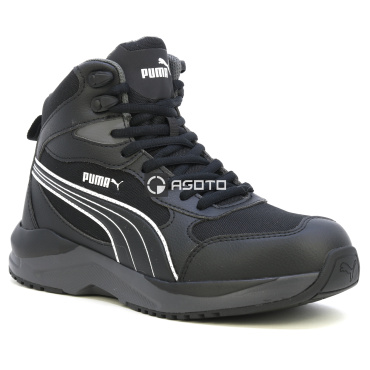 PUMA Shift Mid S3S černá pánská pracovní kotníková obuv