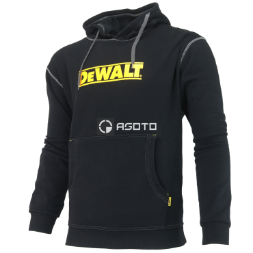 DEWALT Hooded černá pánská pracovní mikina