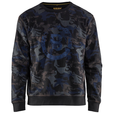 BLAKLADER Sweden Limited Edition šedá pánská mikina 100% Ba