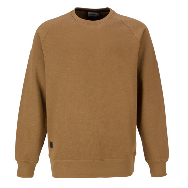 TOWORKFOR Sweatshirt hnědá pánská rychleschnoucí mikina pro skvělý komfort