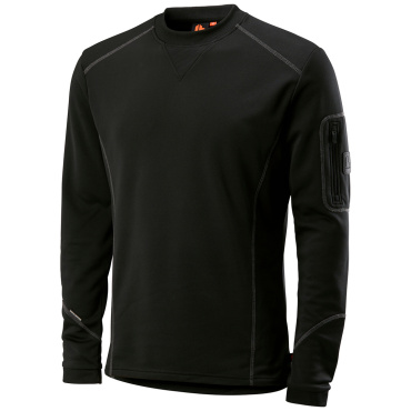 LBRADOR Sweden 6037P černá pánská 4 směrná strečová mikina, pohodlná a moderní