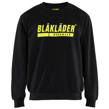 BLAKLADER Sweden černá pánská pracovní mikina 100% bavlna, pohodlná