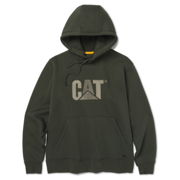 CATERPILLAR TM Hooded olivová pánská mikina s logem CAT