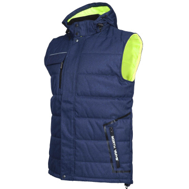 Nine Worths Maximy modrá pánská pracovní vesta WP 5000 mm