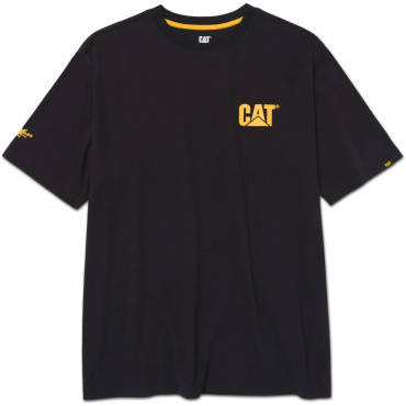CATERPILLAR Graphic Tee černé pánské triko, pohodlné, moderní krásný potisk CAT