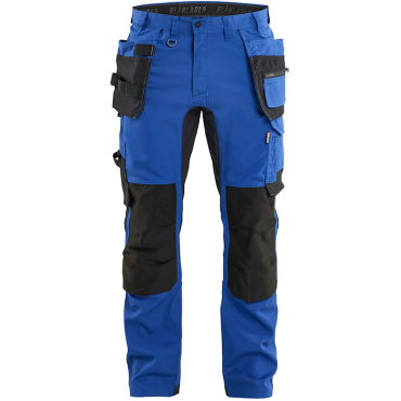 BLAKLADER Sweden Craftsman Stretch modré pánské pracovní kalhoty + kapsy
