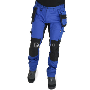 BLAKLADER Sweden Craftsman Stretch modré pánské pracovní kalhoty + kapsy