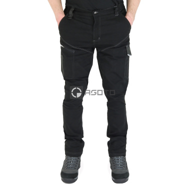 SIR Cool Touch černé pánské pracovní profi kalhoty měkký Twill, extra odolné