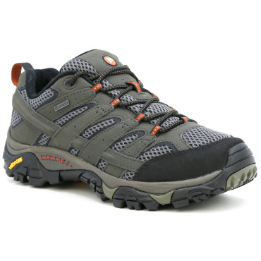 MERRELL Moab 3 GTX šedá pánská kožená outdoor obuv, Gore-Tex® membrána