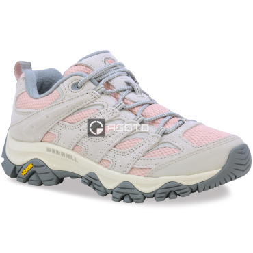 MERRELL Moab 3 W peony růžová dámská kožená lehká outdoor obuv na túry