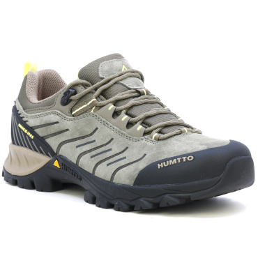 HUMTTO Benda béžová pánská kožená outdoor obuv, voděodolná WR, lehká