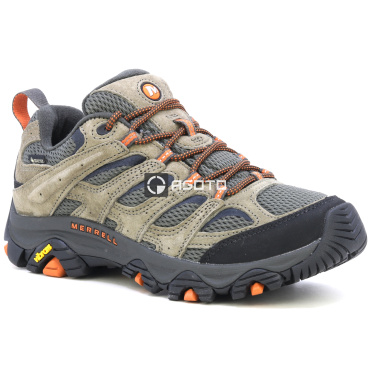 MERRELL MOAB 3 GTX olive pánská kožená outdoor obuv, Gore-Tex® membrána