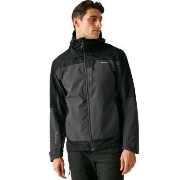 REGATTA Highton StrJkt IV šedá pánská outdoor bunda Isotex 10 000 mm