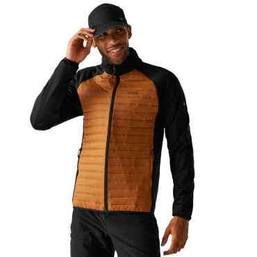 REGATTA Clumber Hybrid hnědá pánská outdoor bunda, celoroční využití