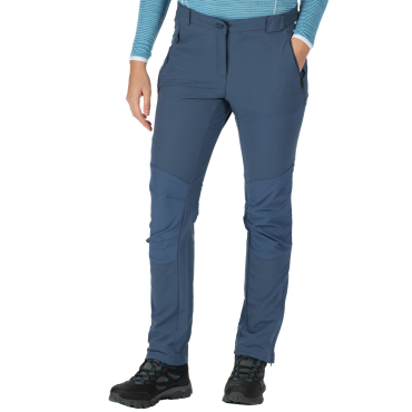 REGATTA Questra IV modré dámské outdoor softshell kalhoty Isoflex