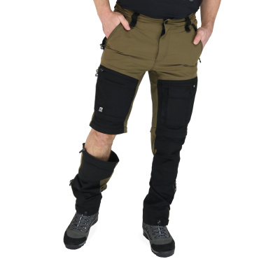 Asoto Vattern Zip-Off pánské hnědé outdoor kalhoty DWR odepínací nohavice 2v1