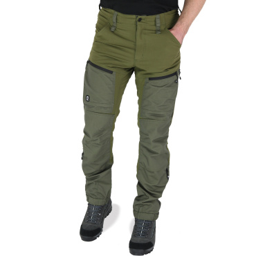 Asoto Nordvik Stretch olivové pánské outdoor kalhoty, pohodlný střih, větrání
