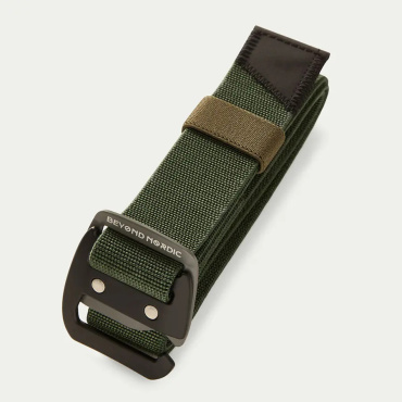 Beyond Nordic Sweden BN407 zelený uni pásek s kovovou sponou