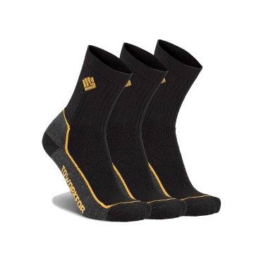 TOWORKFOR Essential černé pánské ponožky 3 páry v balení