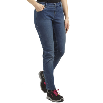 DIADORA Athena modré dámské slim-fit rifle Stretch