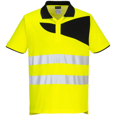 PORTWEST PW212 žlutá pánská reflexní polokošile
