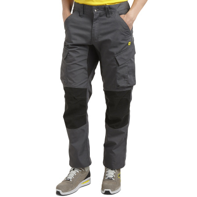 DIADORA Cargo Ripstop Stretch šedé pánské pracovní kalhoty