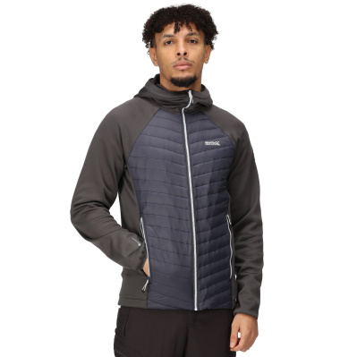 REGATTA Andreson VII Hybrid šedá pánská outdoor bunda