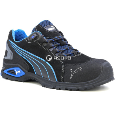 PUMA Rio black low S3 černá pánská pracovní obuv