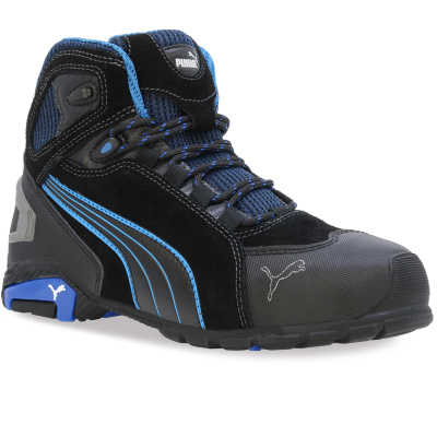 PUMA Rio Black Mid S3 černá pánská pracovní obuv