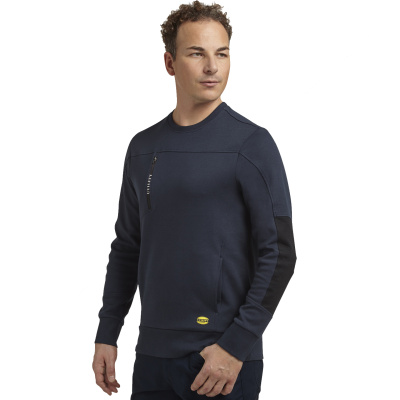 DIADORA Crew Litework modrá pánská pracovní mikina ke krku