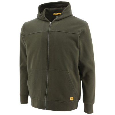 CATERPILLAR Lined Zip olivová pánská mikina DWR voděodpudivá