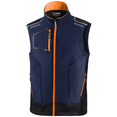 SPARCO TECH TW modrá pánská softshell vesta