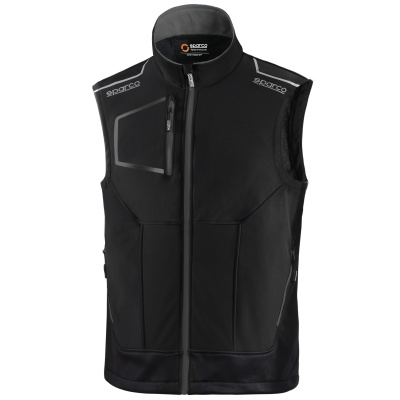 SPARCO TECH TW černá pánská softshell vesta