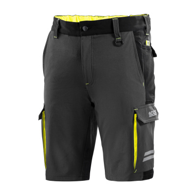 SPARCO Tech TW Stretch šedé pánské pracovní kraťasy