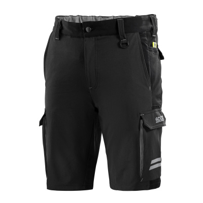 SPARCO Tech TW Stretch černé pánské pracovní kraťasy