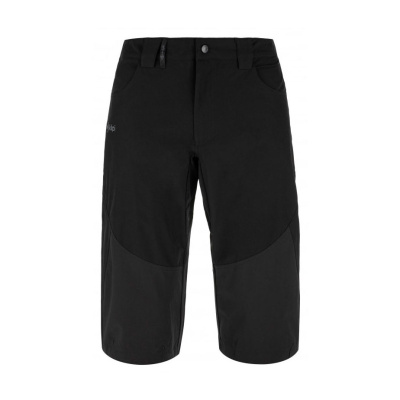 KILPI Otara M černé pánské 3/4 outdoor kraťasy