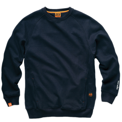 SCRUFFS Worker Sweatshirt modrá pánská prémiová pracovní mikina