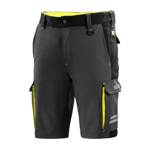 SPARCO Tech TW Stretch šedé pánské pracovní kraťasy