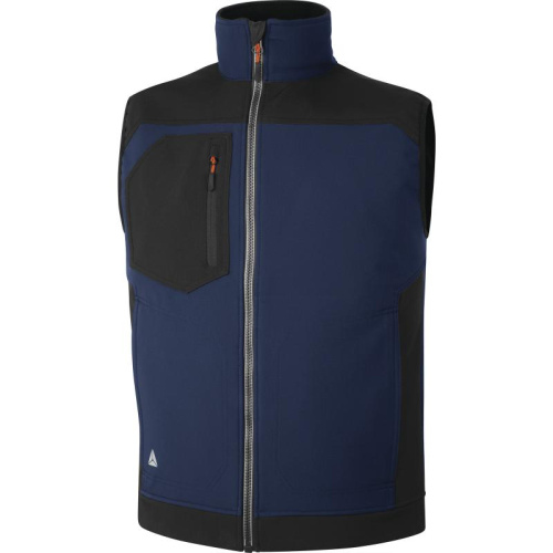 DELTA Holen modrá pánská softshell pracovní vesta