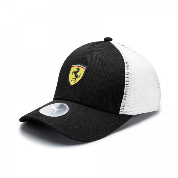 detail Puma Ferrari Trucker černá pánská baseball čepice