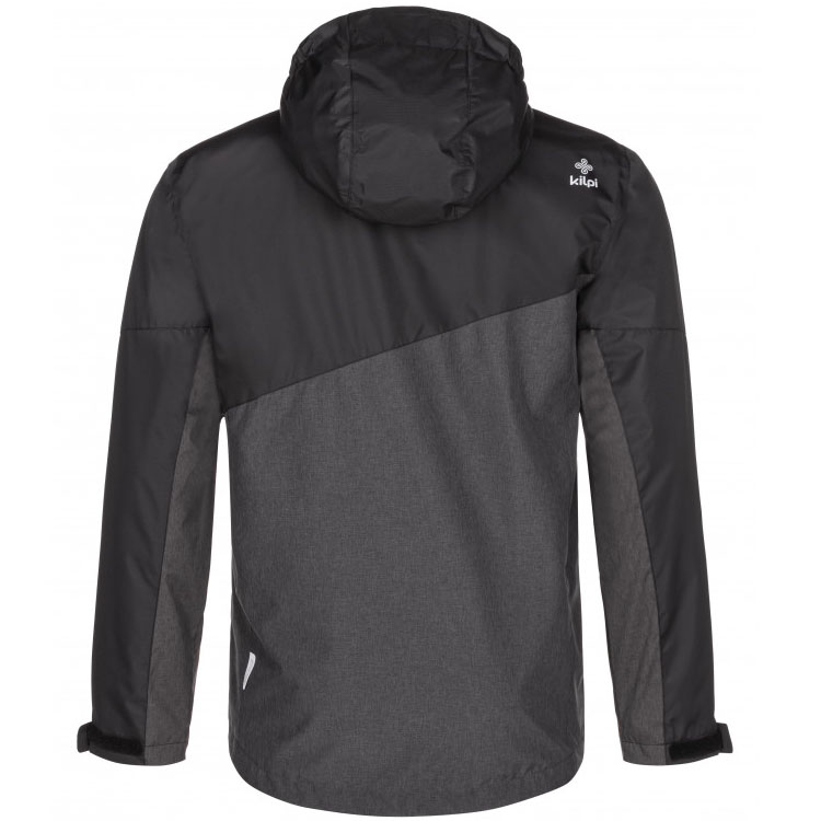detail KILPI Orleti M šedá pánská outdoor funkční bunda s membránou