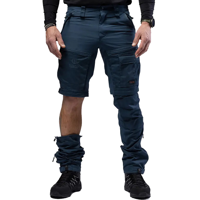 detail Beyond Nordic Sweden Zip-Off modré pánské outdoor kalhoty 2v1