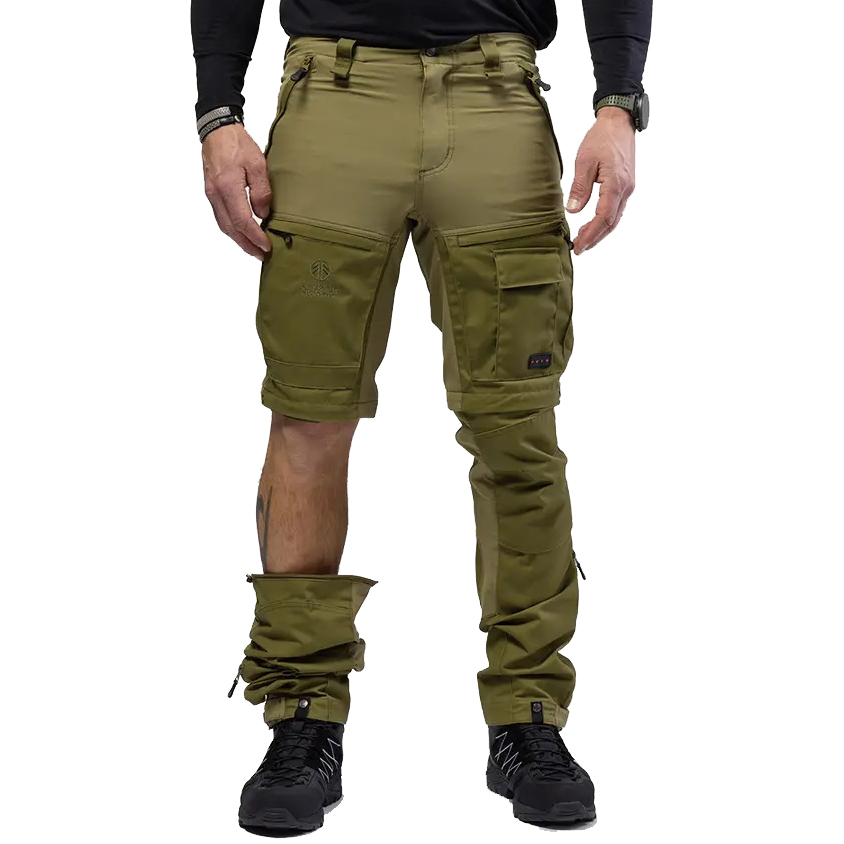 detail Beyond Nordic Zip-Off zelené pánské outdoor kalhoty