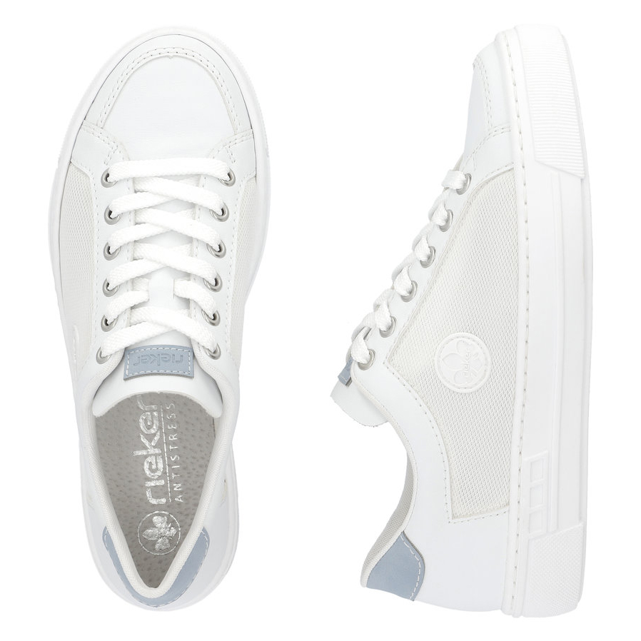 detail RIEKER L8803-80 bílé dámské tenisky